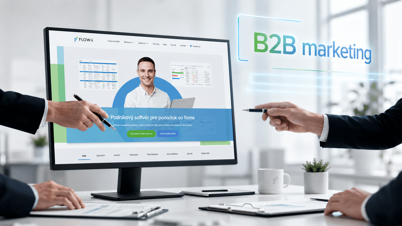 B2B marketing softvérovej firmy