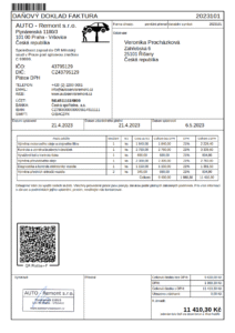 faktury web vzor faktury