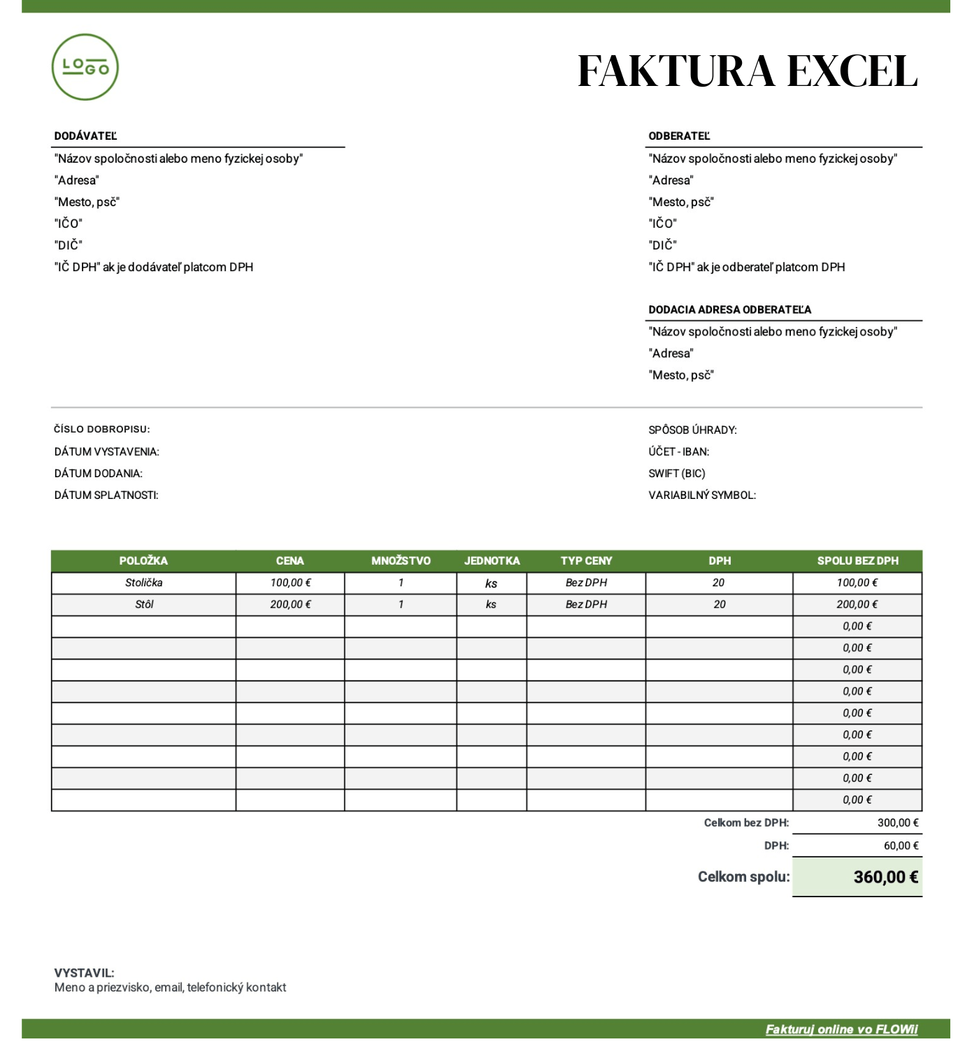 faktura excel faktura excel