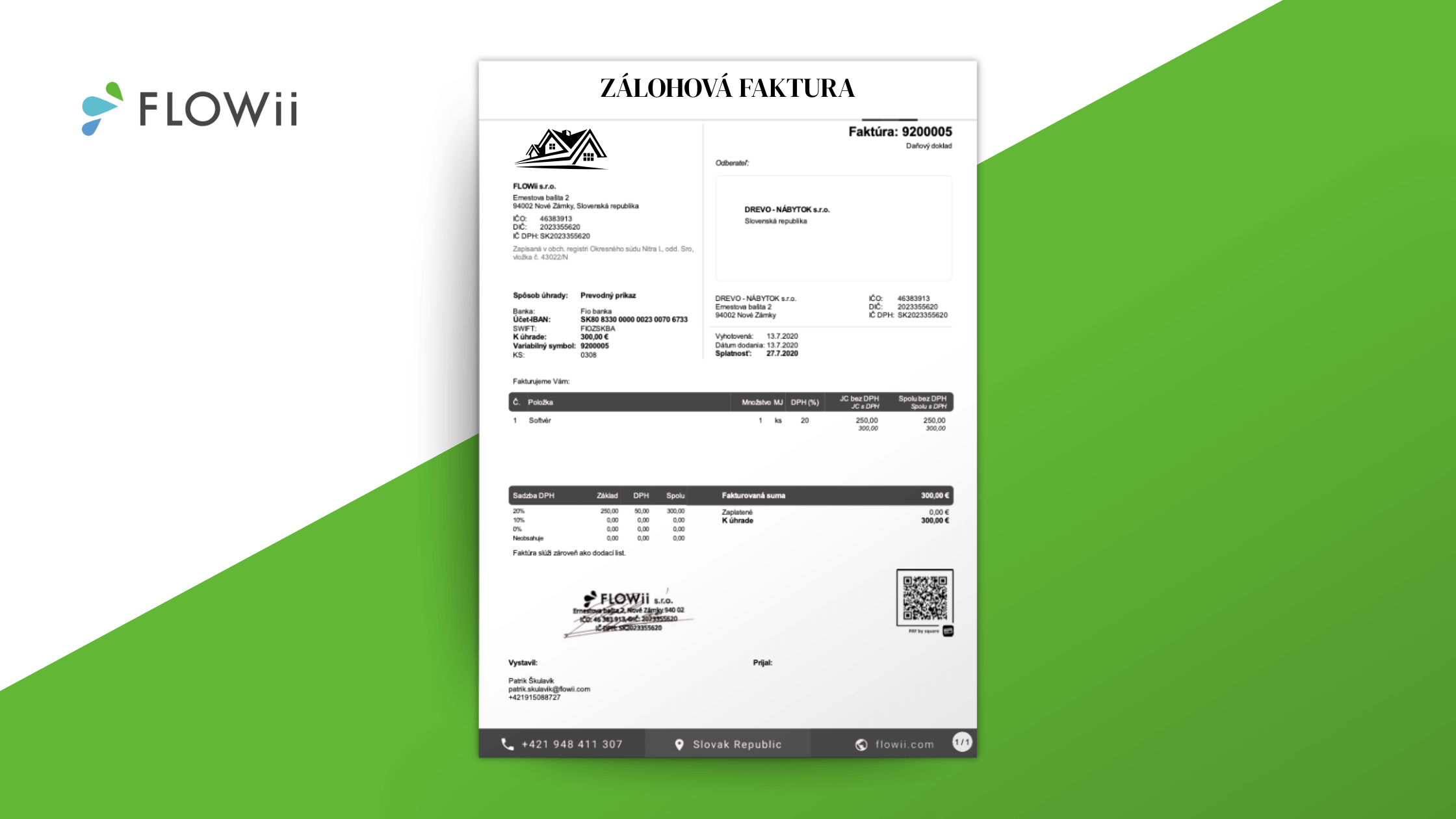 zalohova faktura