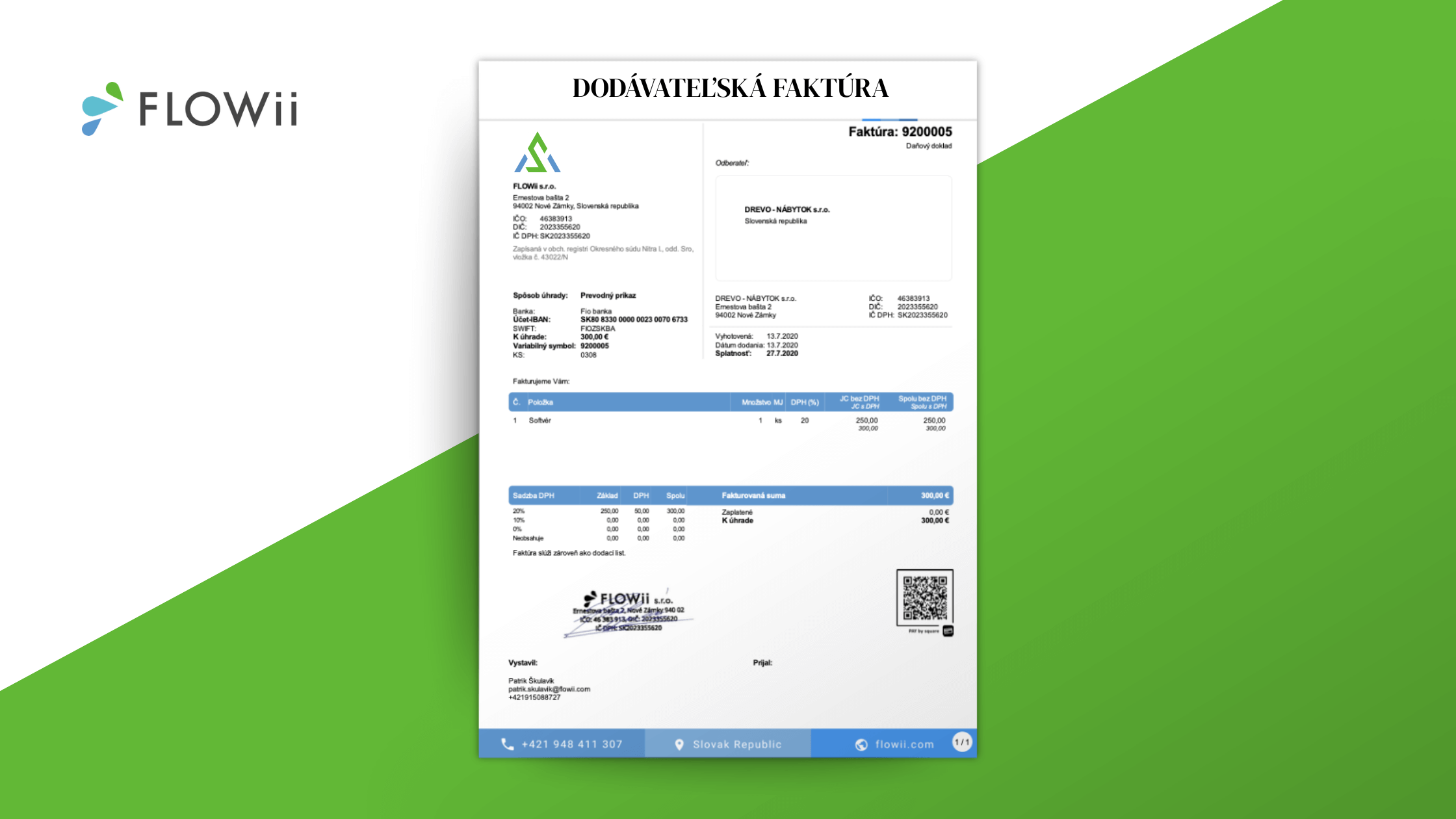 Dodavatelská faktura vzor