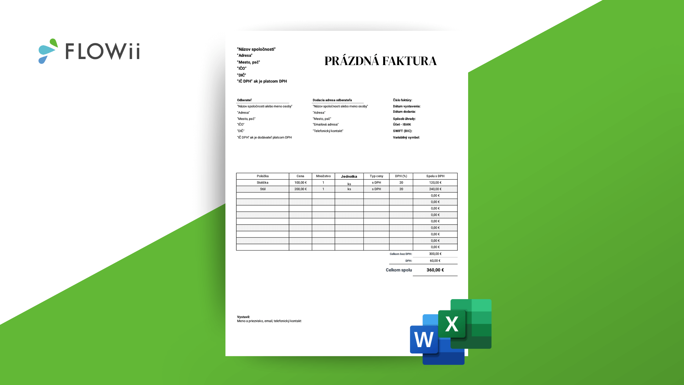 prázdná faktura vzor prázdná faktura vzor