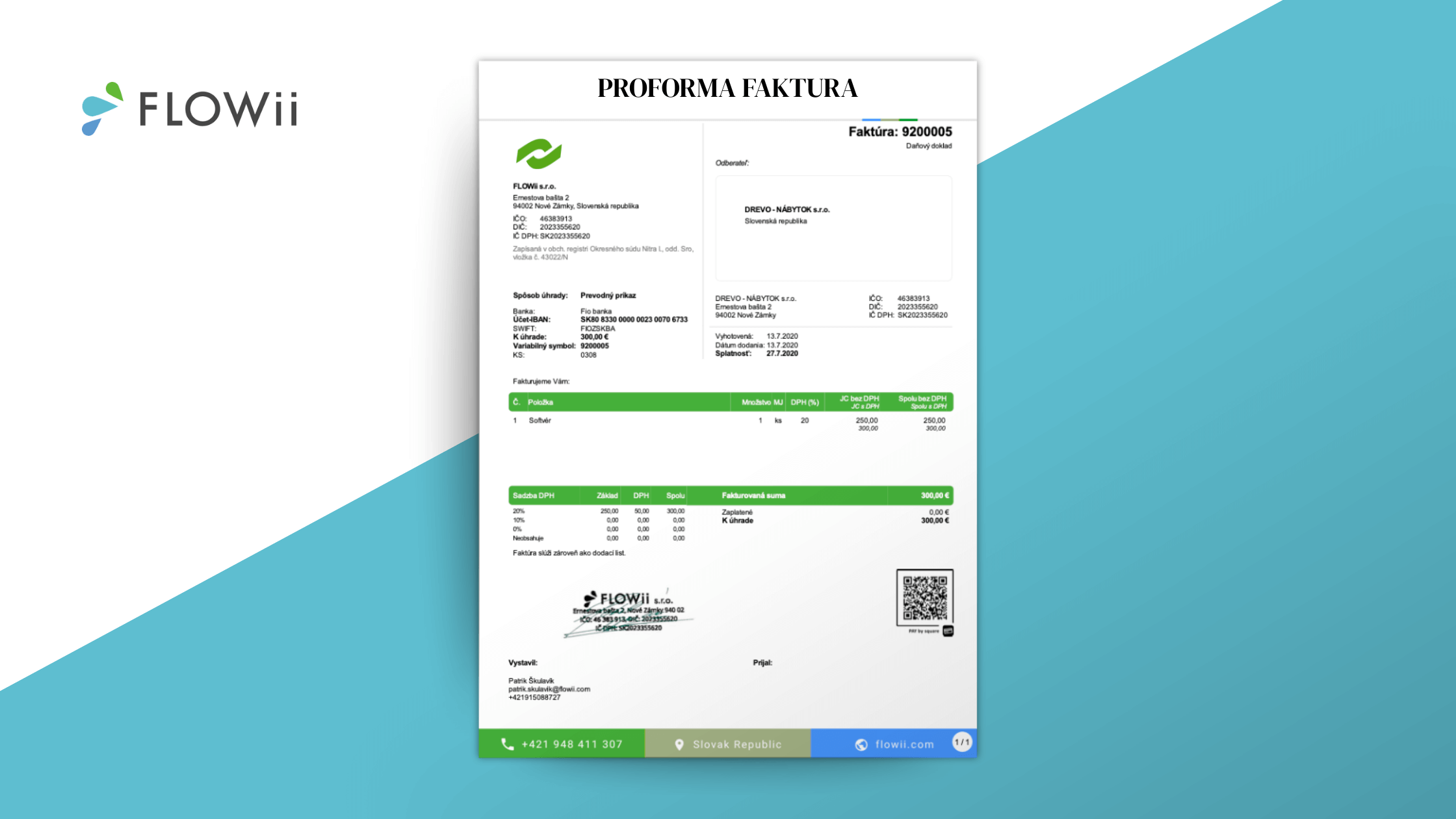 proforma faktúra vzor