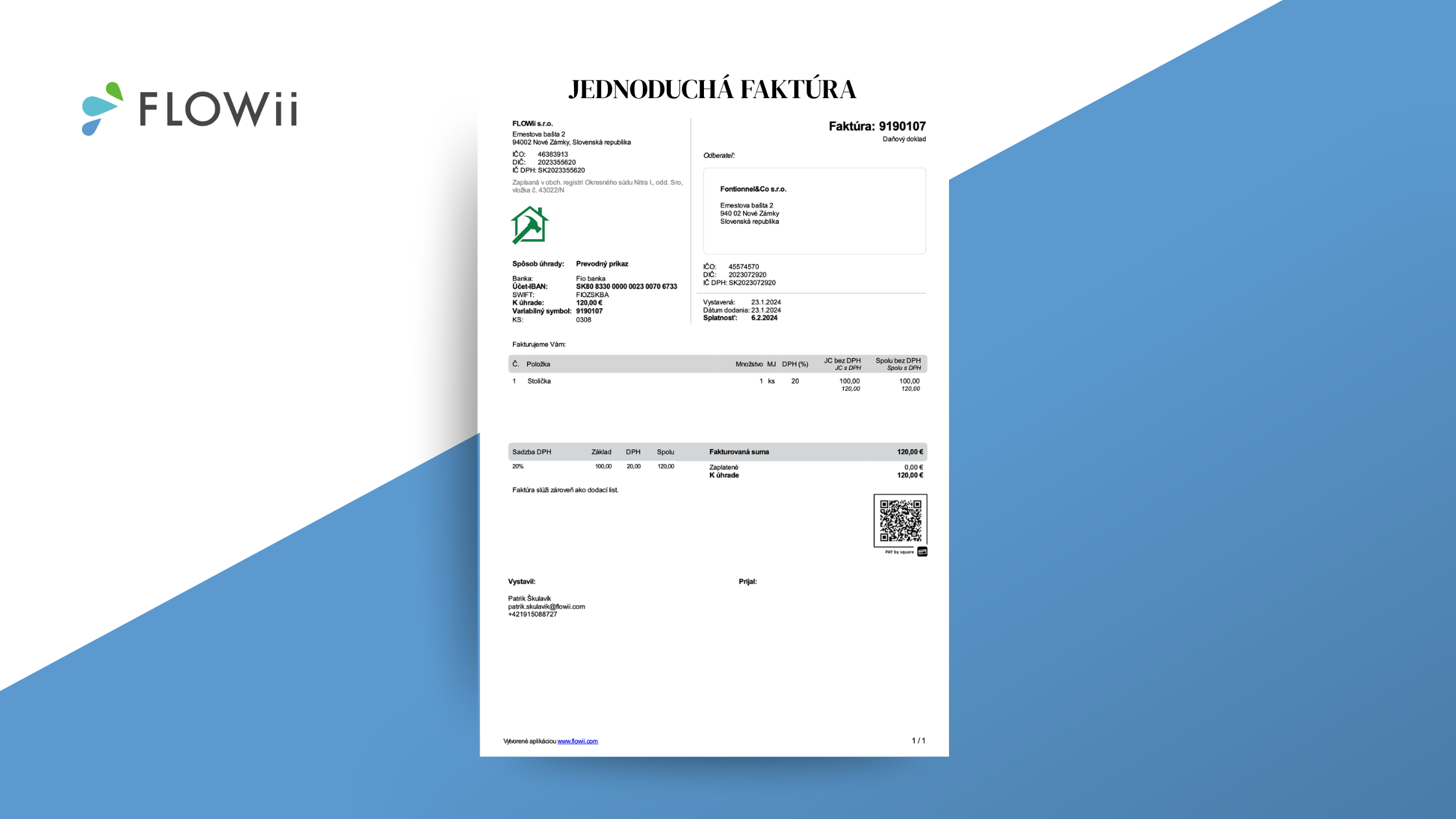 jednoducha faktura vzor