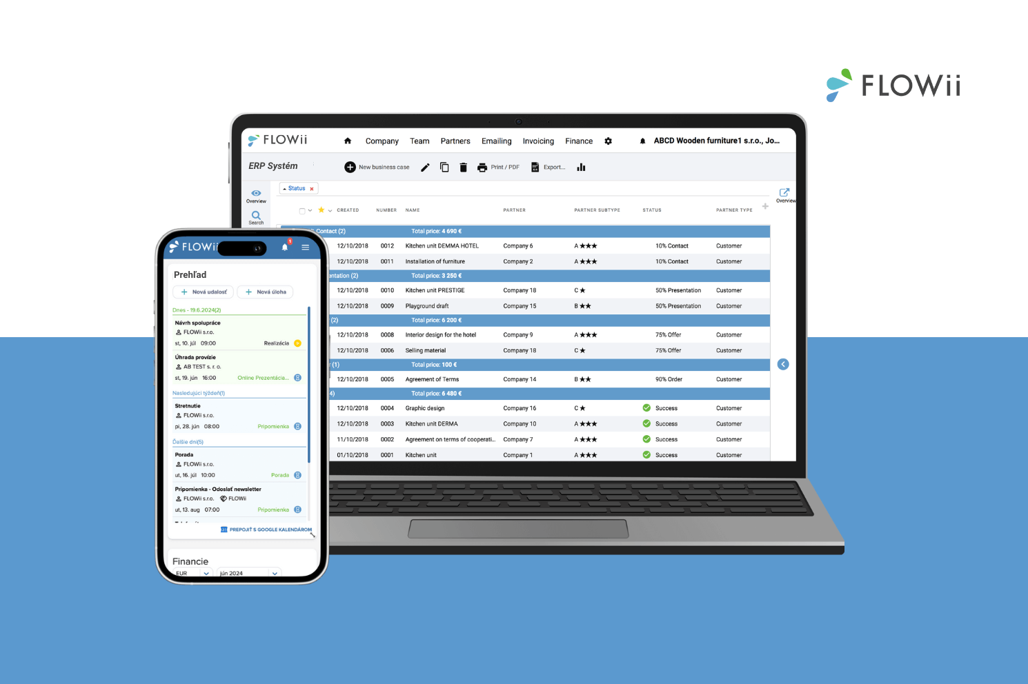 mini ERP system FLOWii