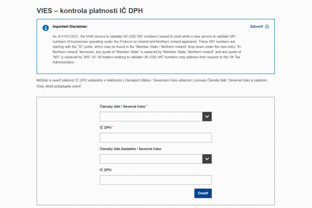 vies vat number validation