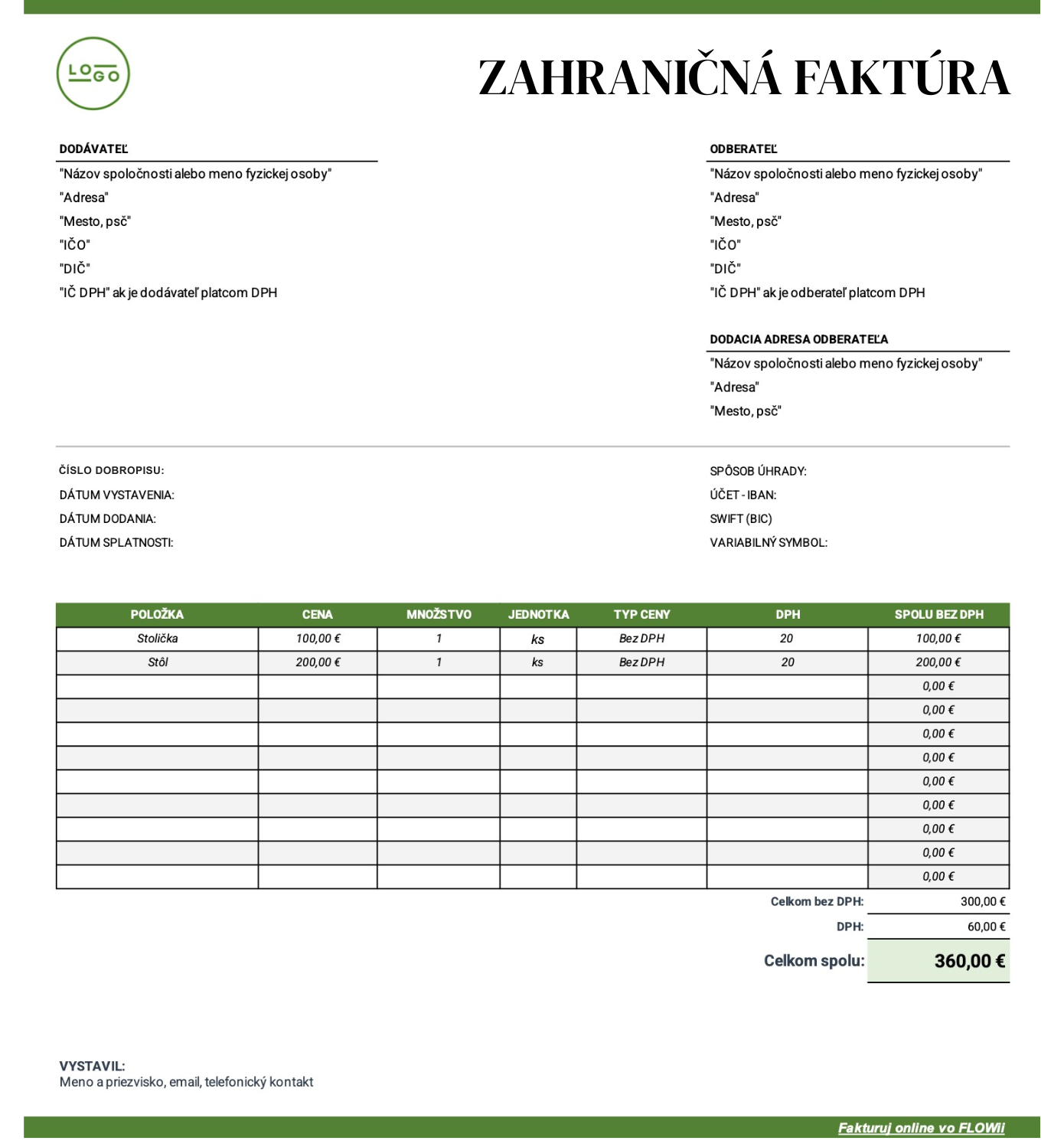 zahraničná faktúra a dph