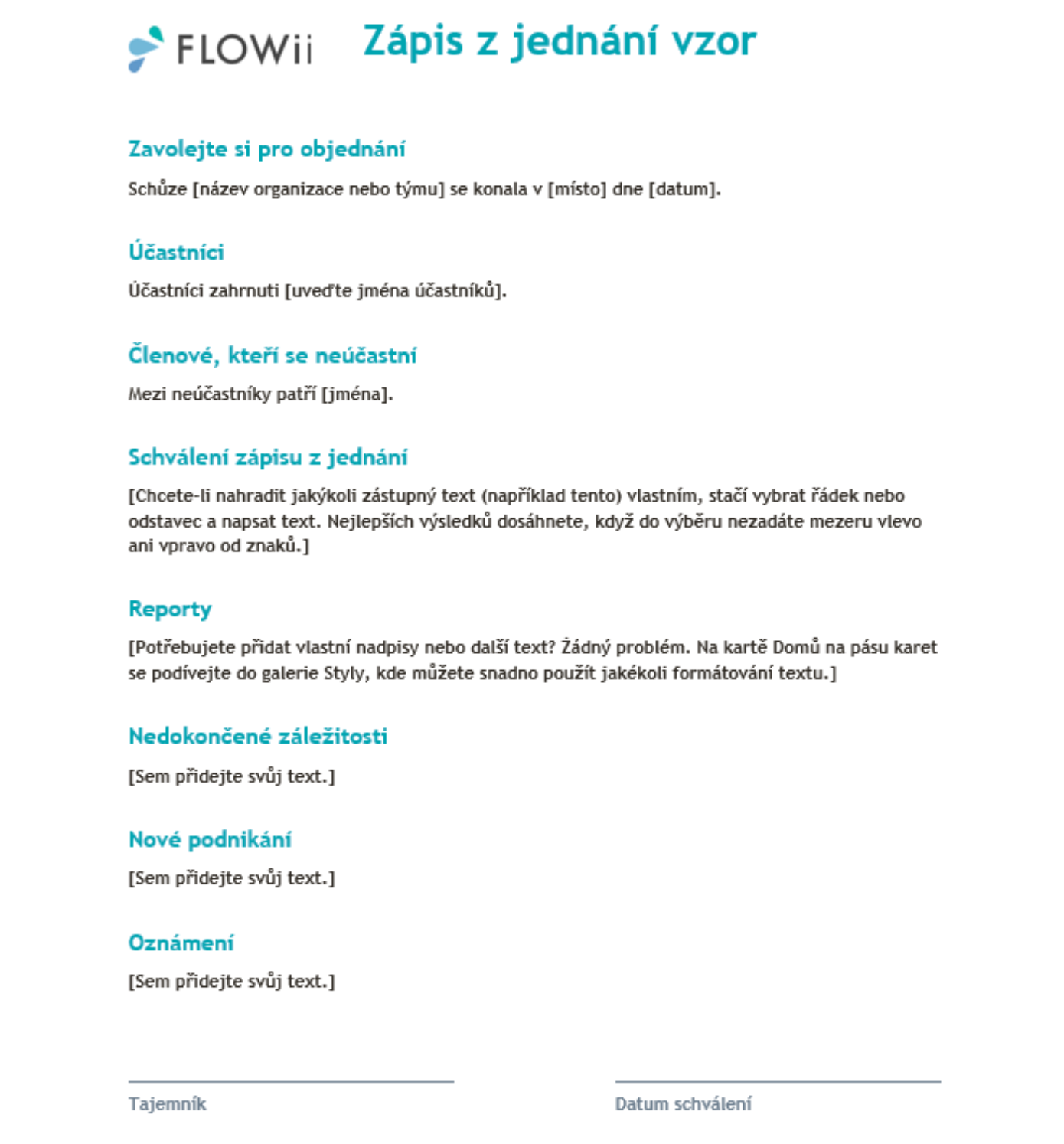 zápis z jednání