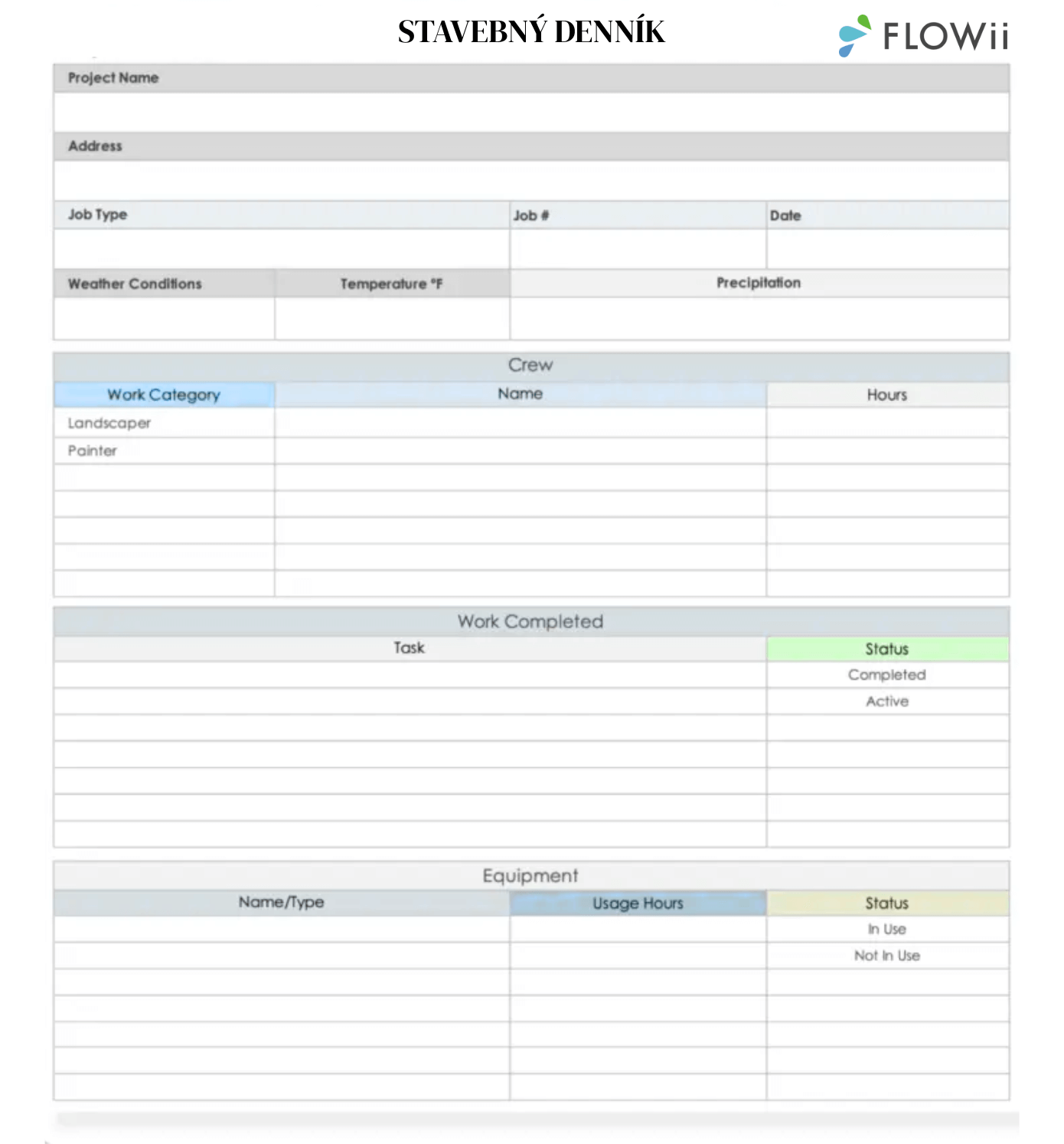 stavebný denník vzor excel stavebný denník vzor excel
