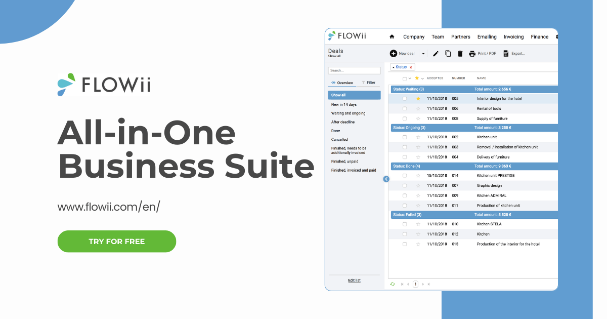 FLOWii project management