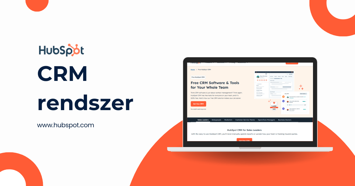 Hubspot CRM rendszer