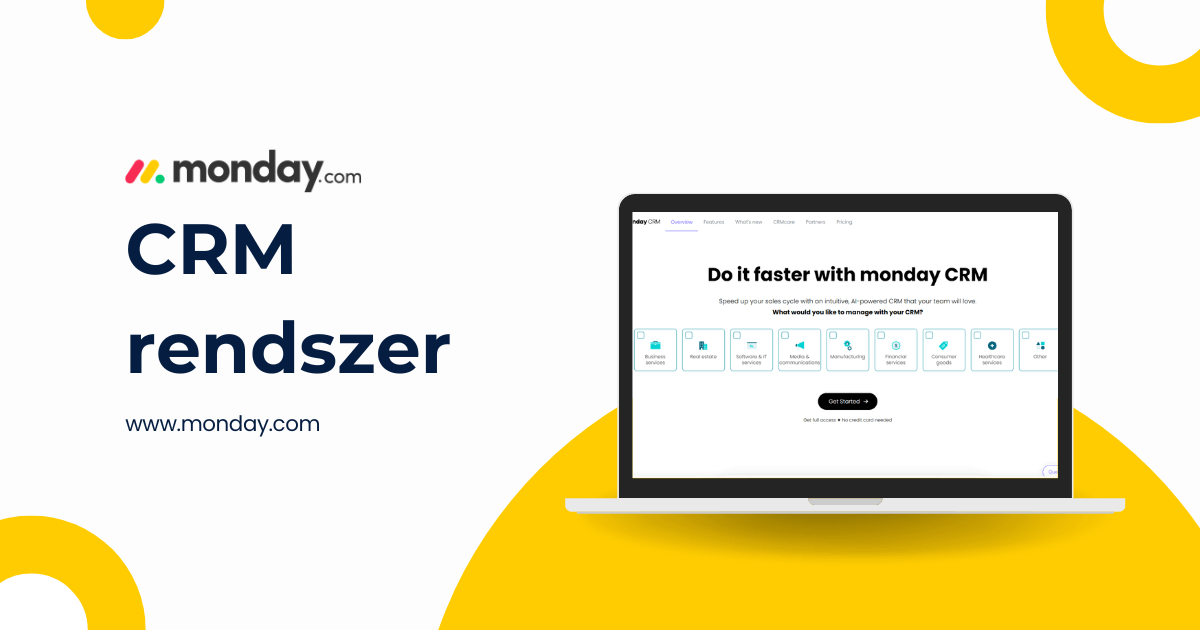 Monday CRM rendszer