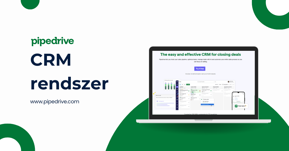 Pipedrive CRM rendszer