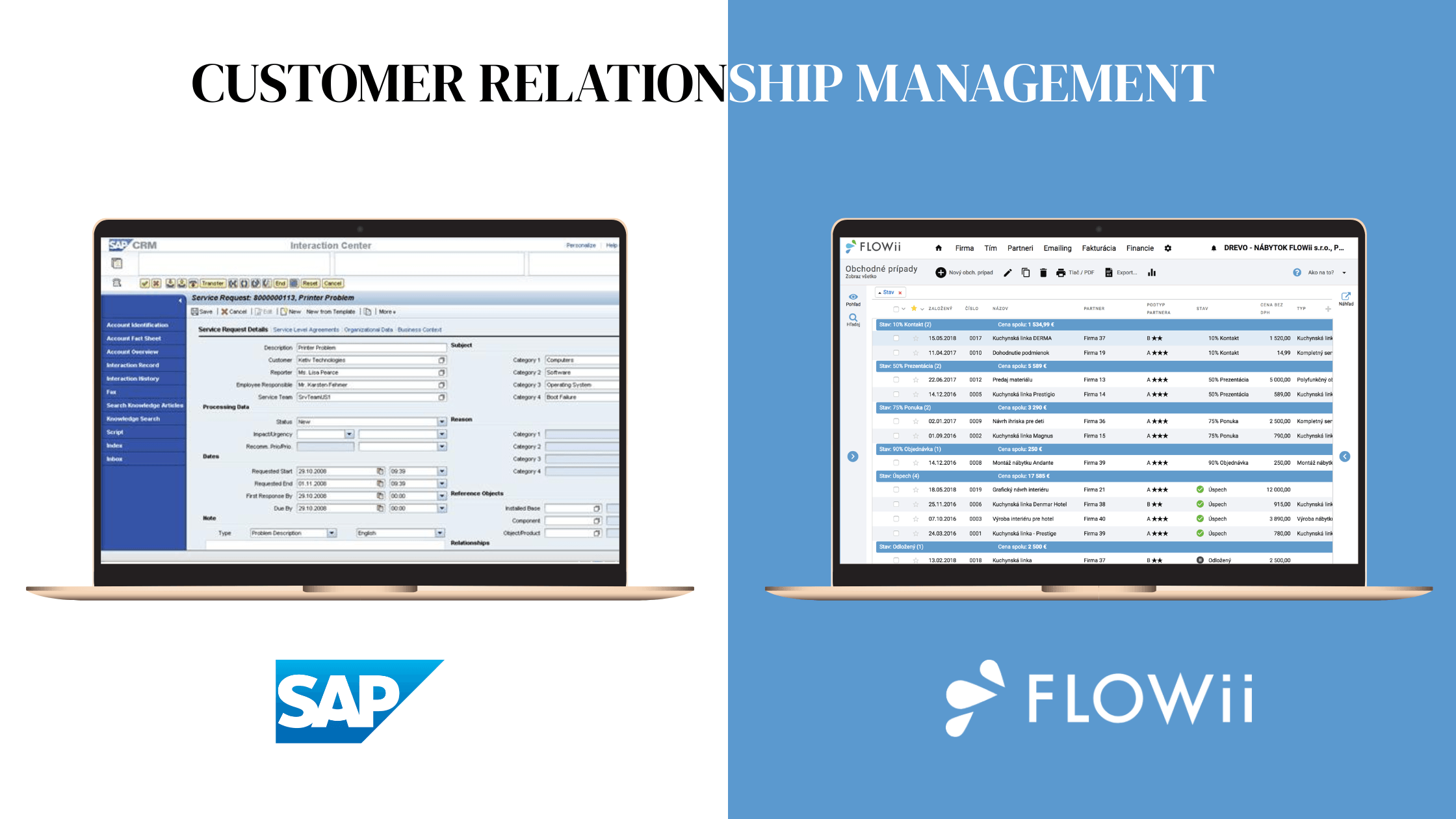 SAP CRM vs FLOWii CRM