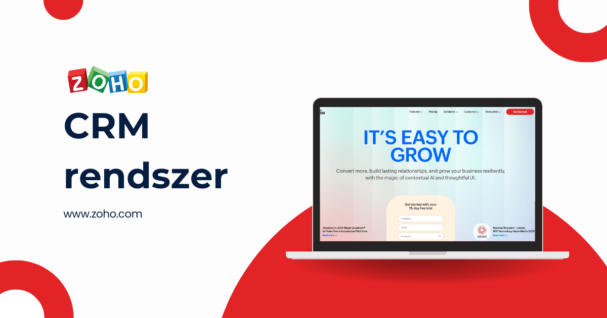 Zoho CRM rendszer