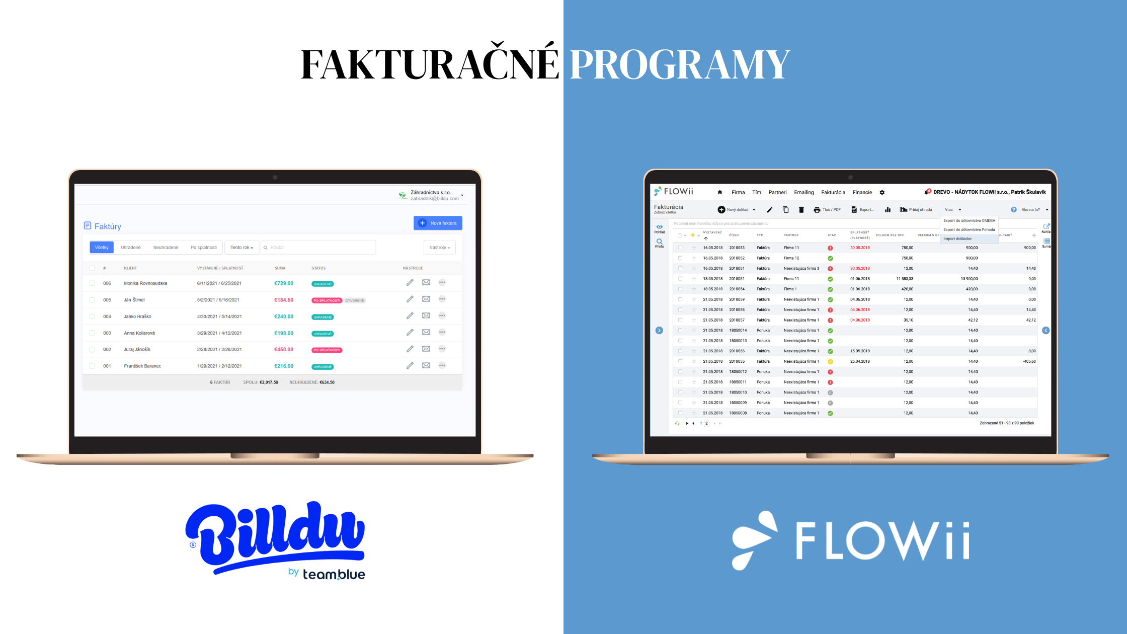 Billdu sk vs FLOWii sk