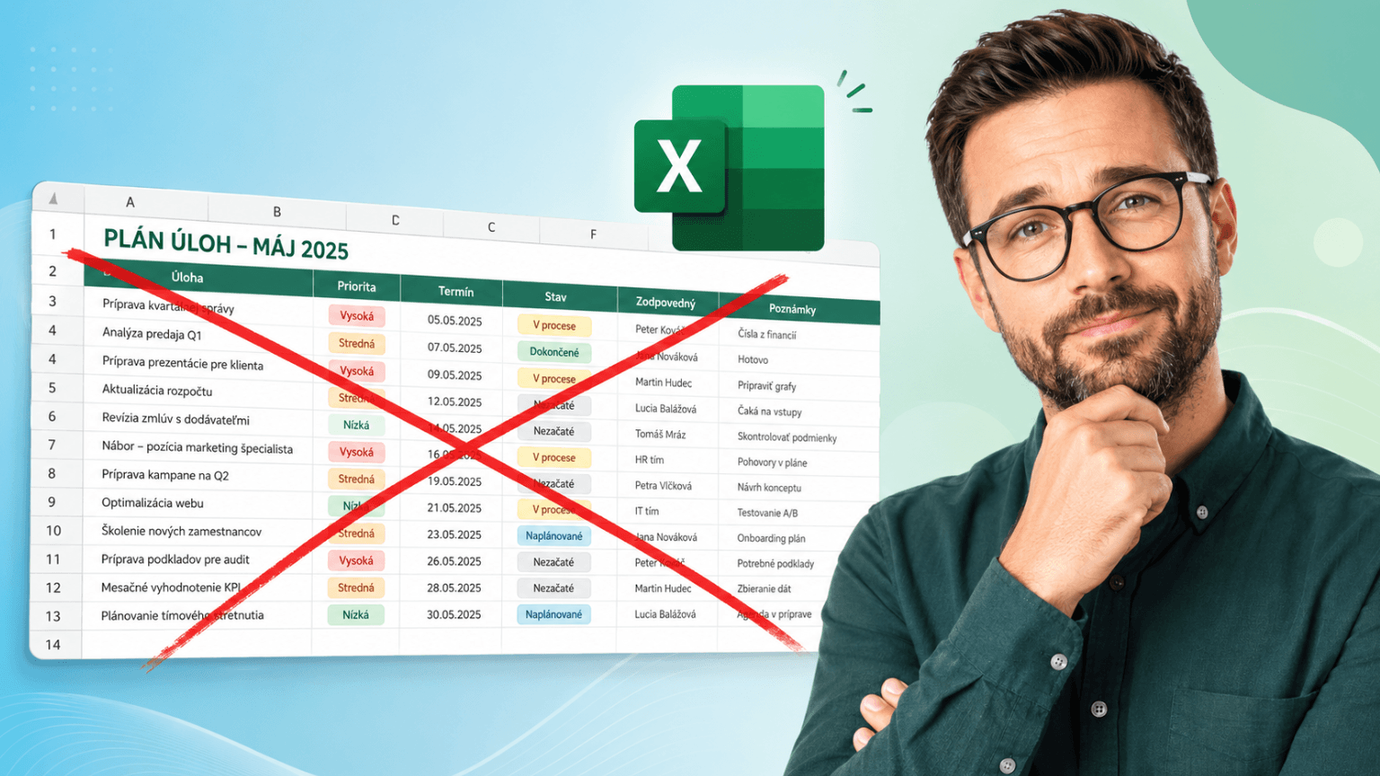 Excel plánovač Excel plánovač